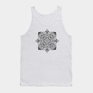 Black Mandala Tank Top